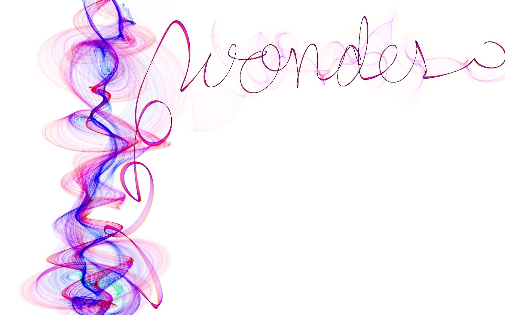 colorful abstract word art