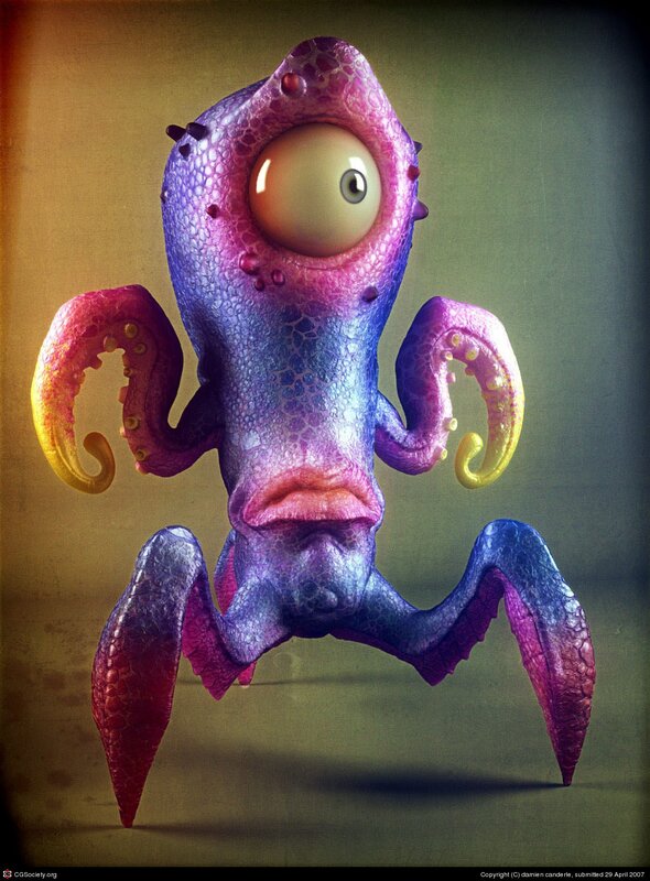 colorful alien creature