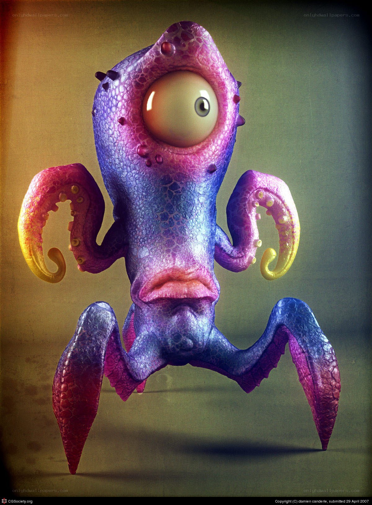 colorful alien creature