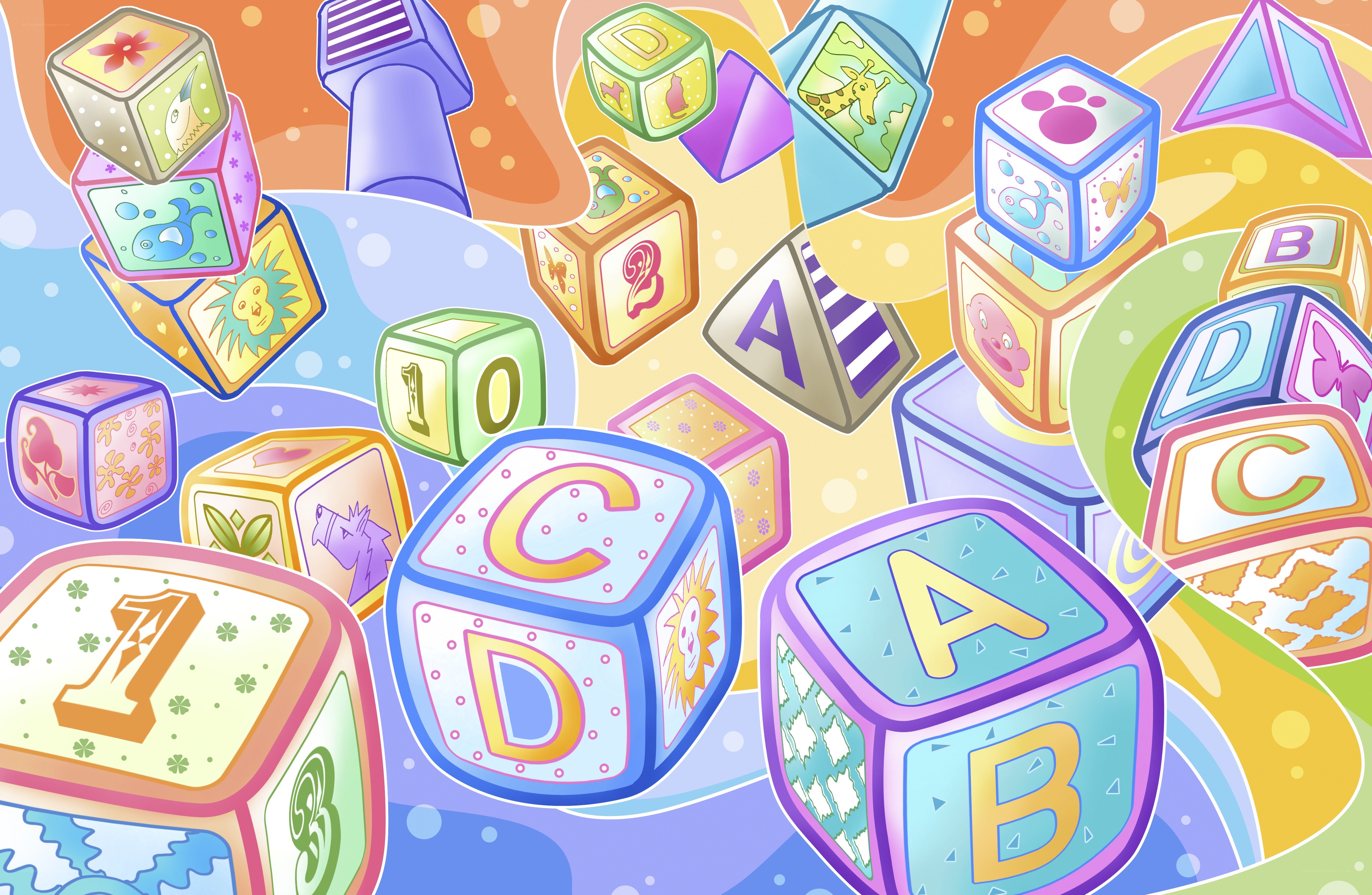 colorful alphabet blocks