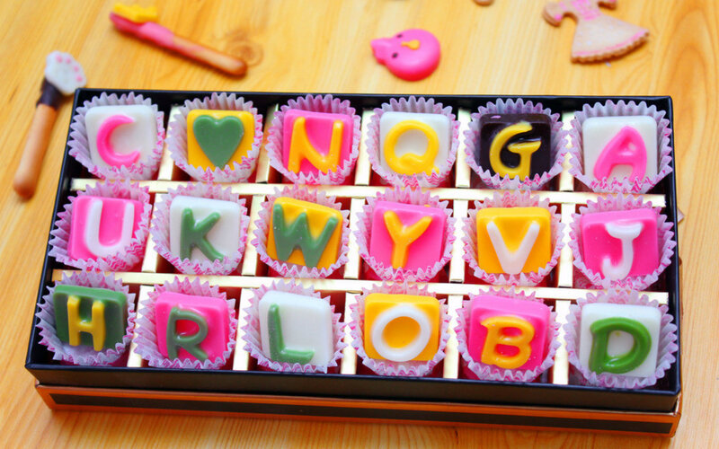 Colorful Alphabet Candies