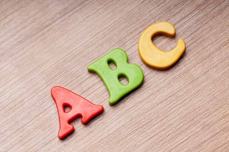 Colorful Alphabet Letters — Red