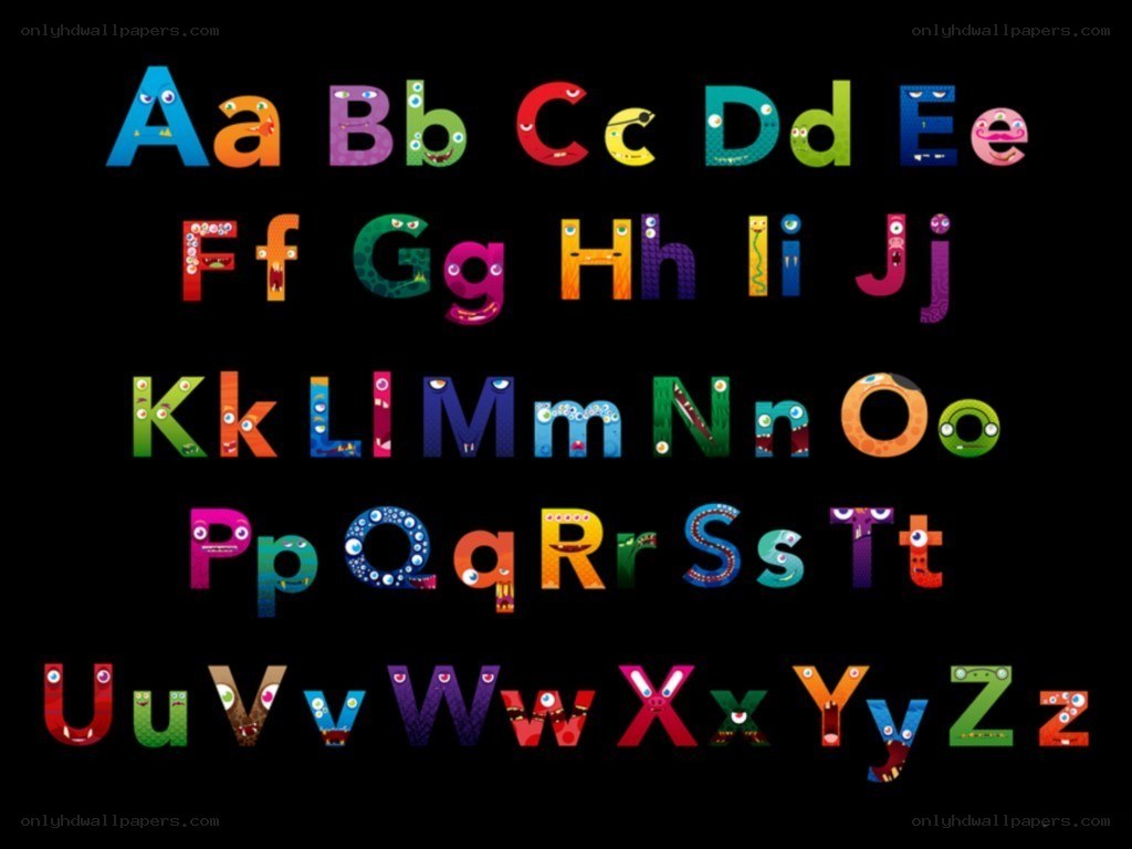 colorful alphabet monsters