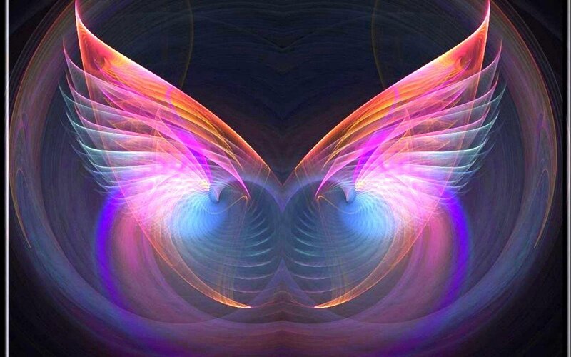 Colorful Angel Wings — Purple