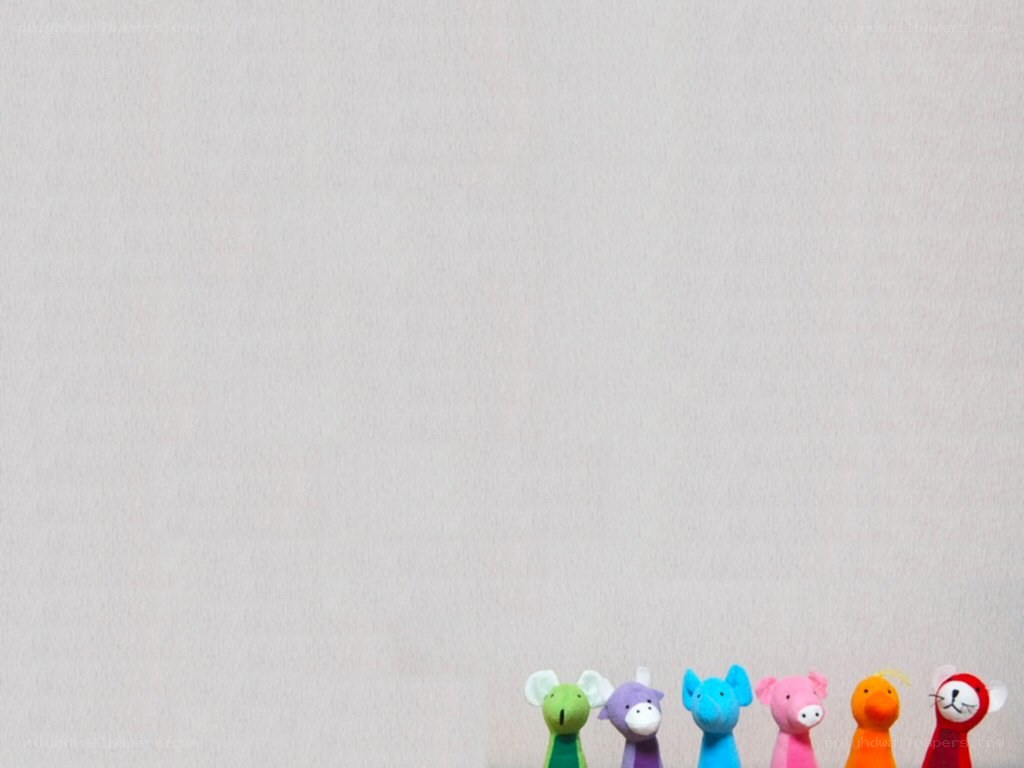 colorful animal finger puppets