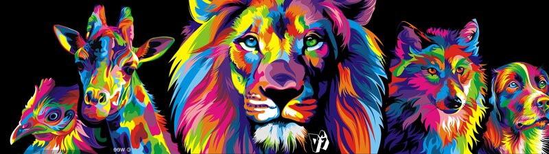 Colorful Animal Portraits