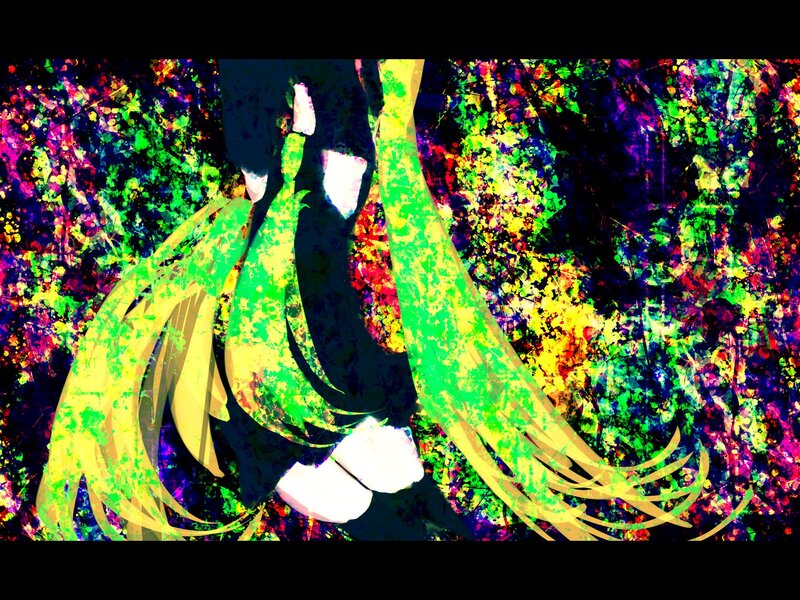colorful anime character art