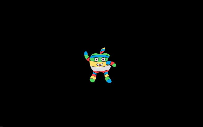 Colorful Apple Character
