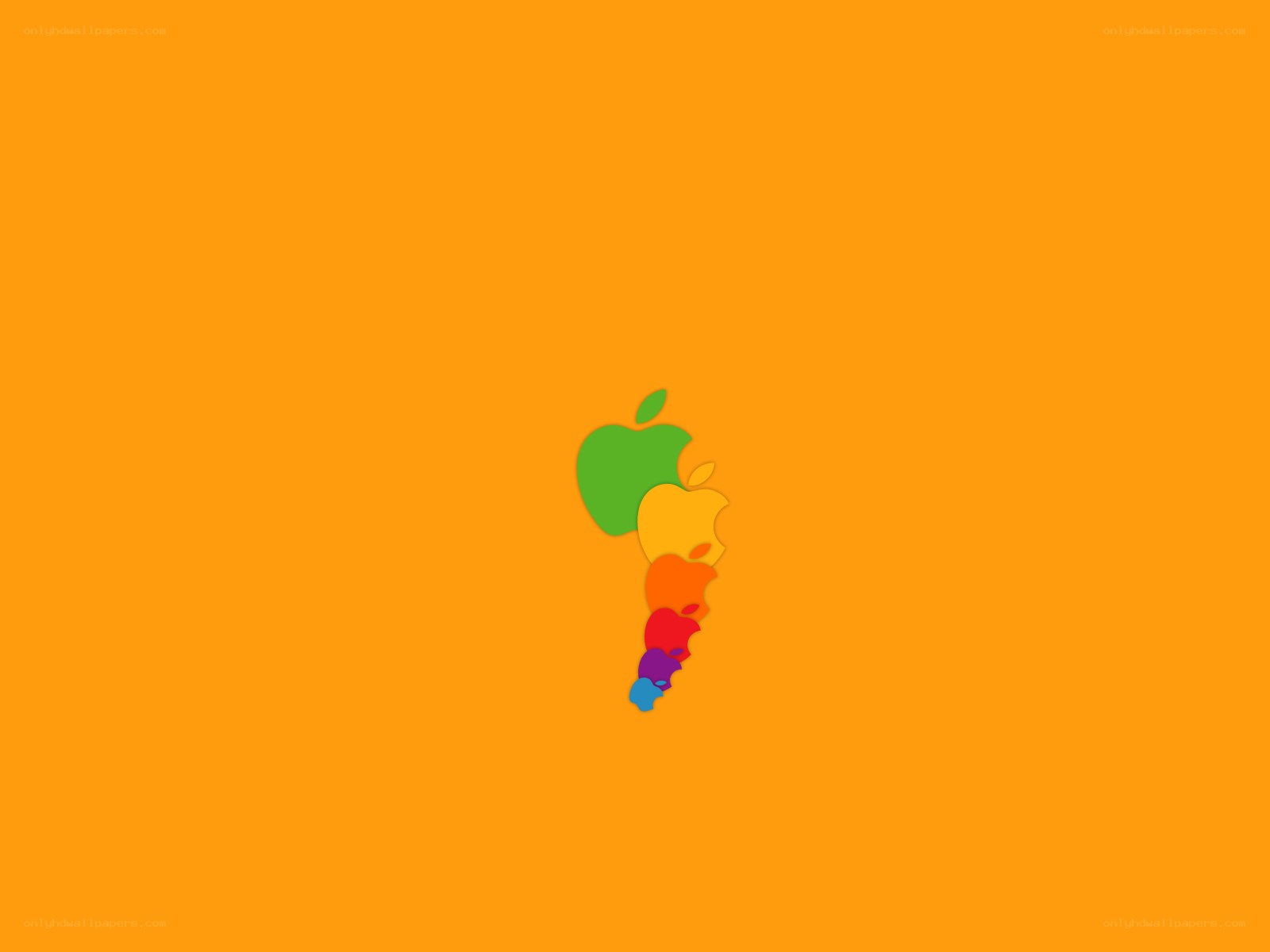 Colorful Apple logo design