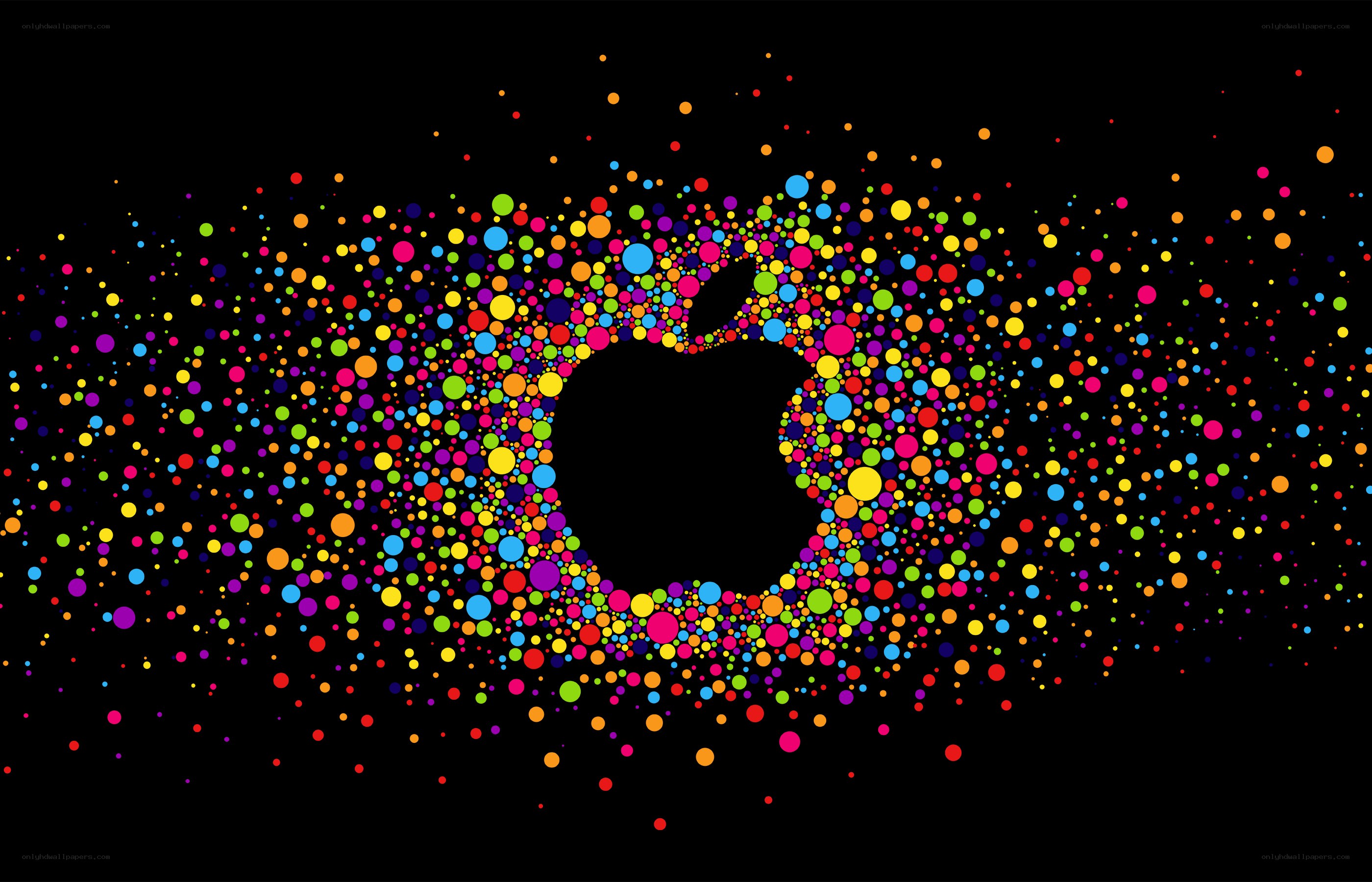 Colorful Apple logo design