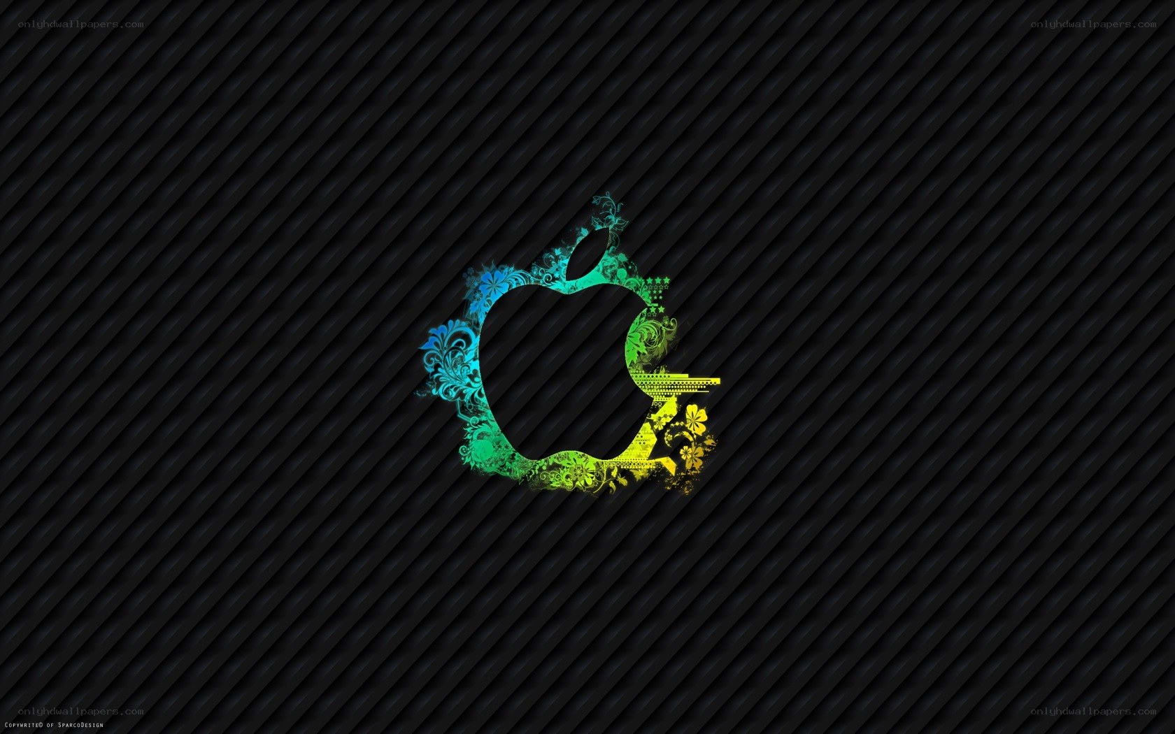 colorful apple logo design