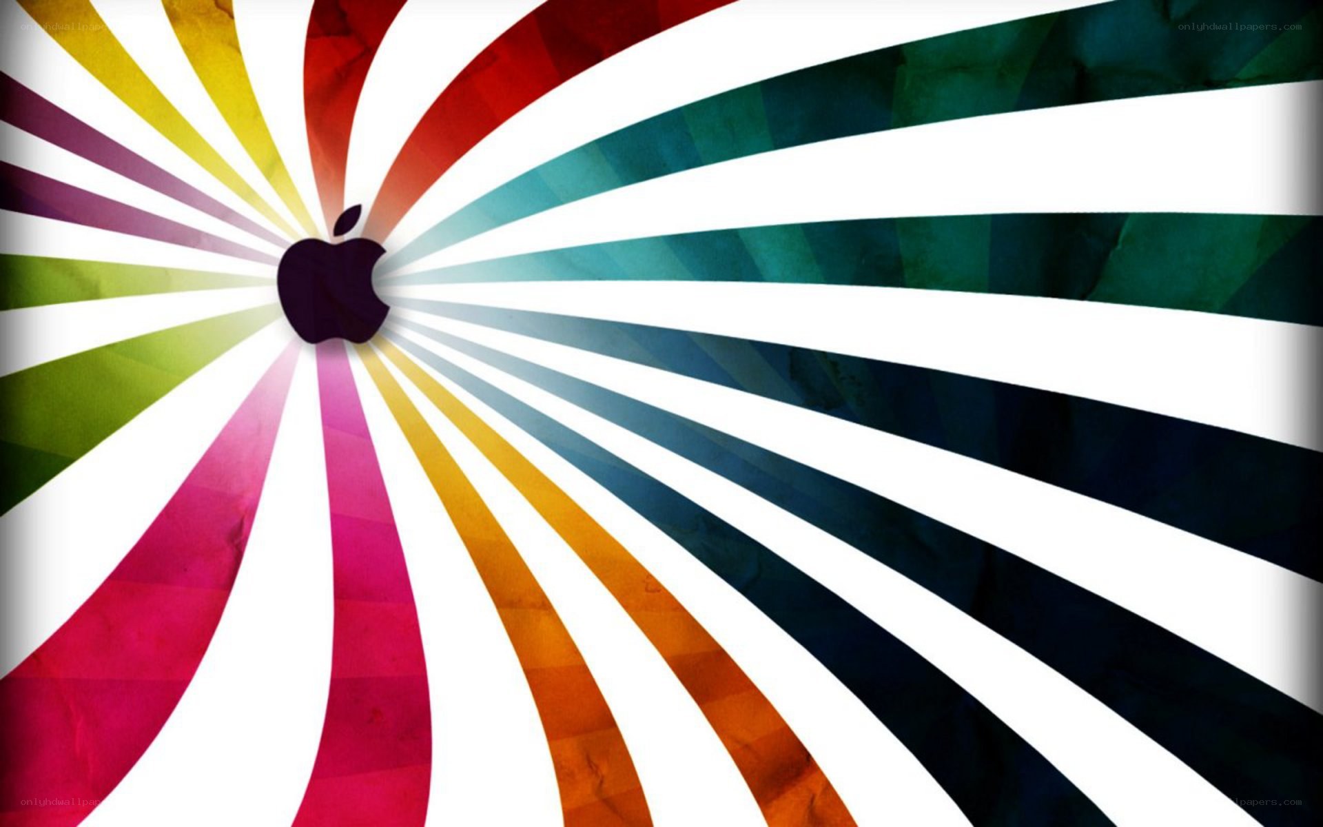 colorful apple logo design