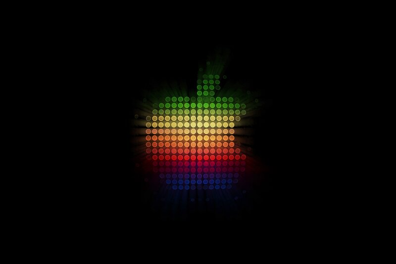 Colorful Apple Logo — Green, Vibrant