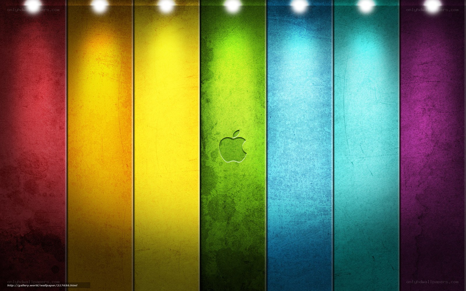 colorful apple logo wallpaper