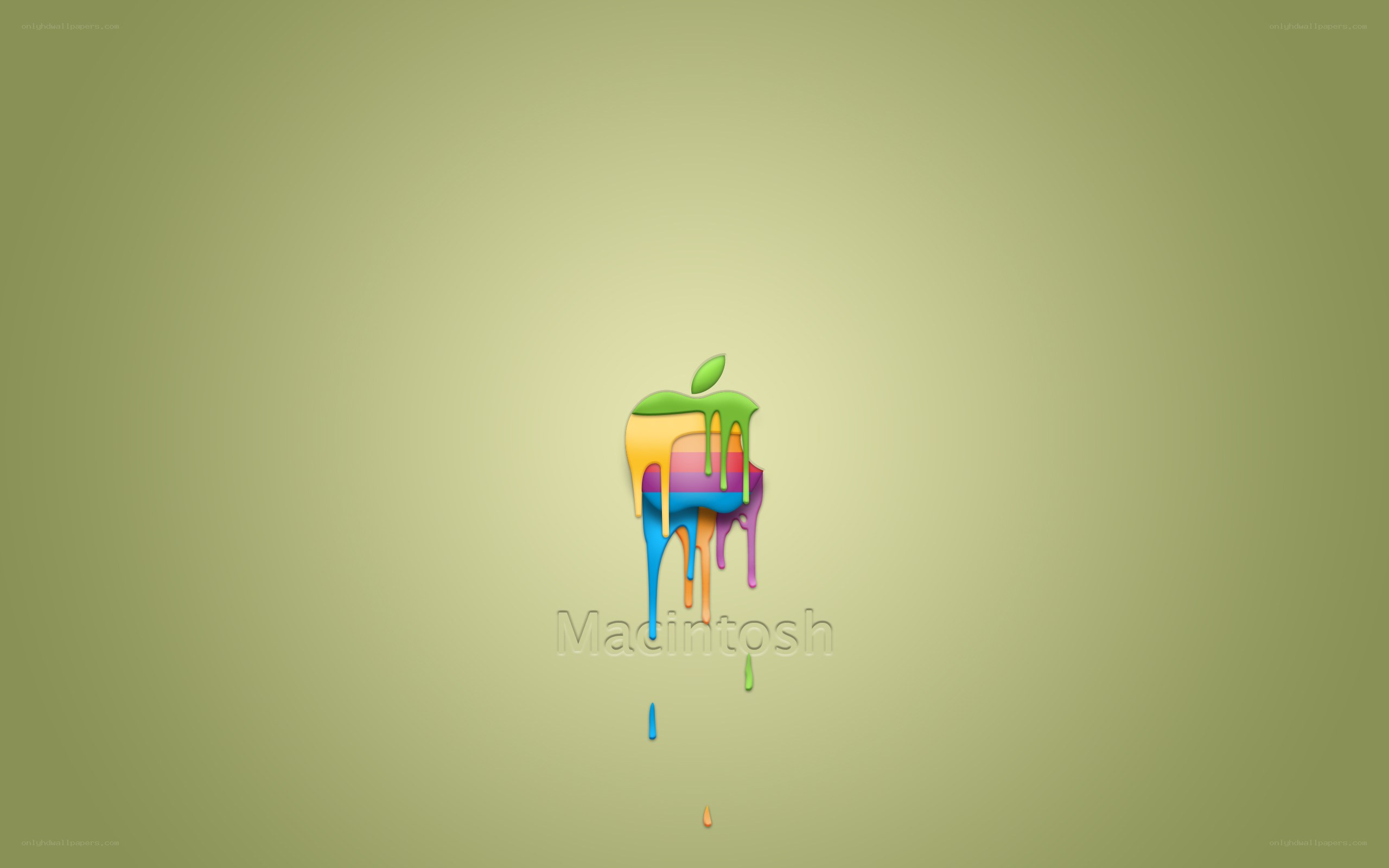 Colorful Apple logo wallpaper
