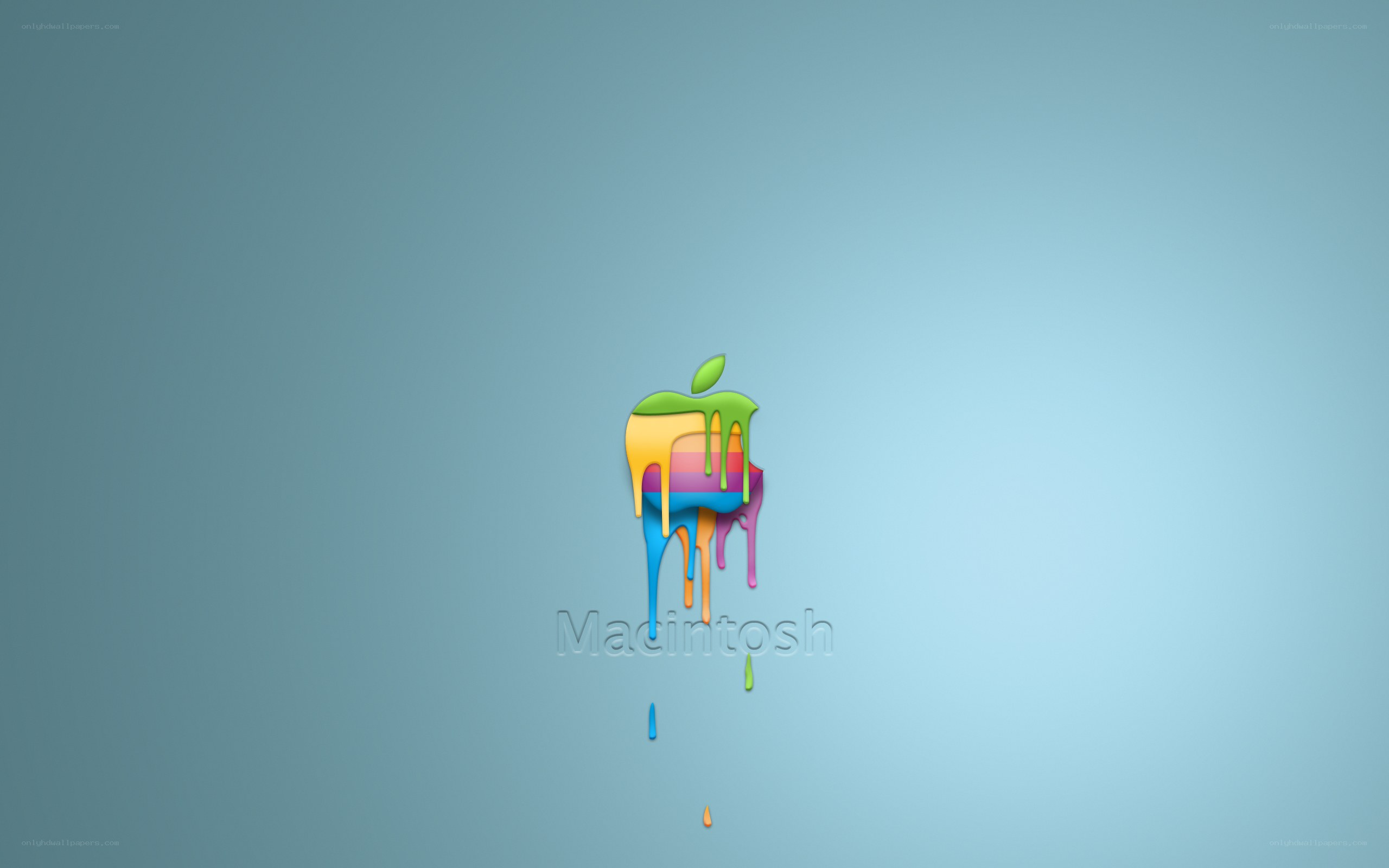 Colorful Apple logo wallpaper