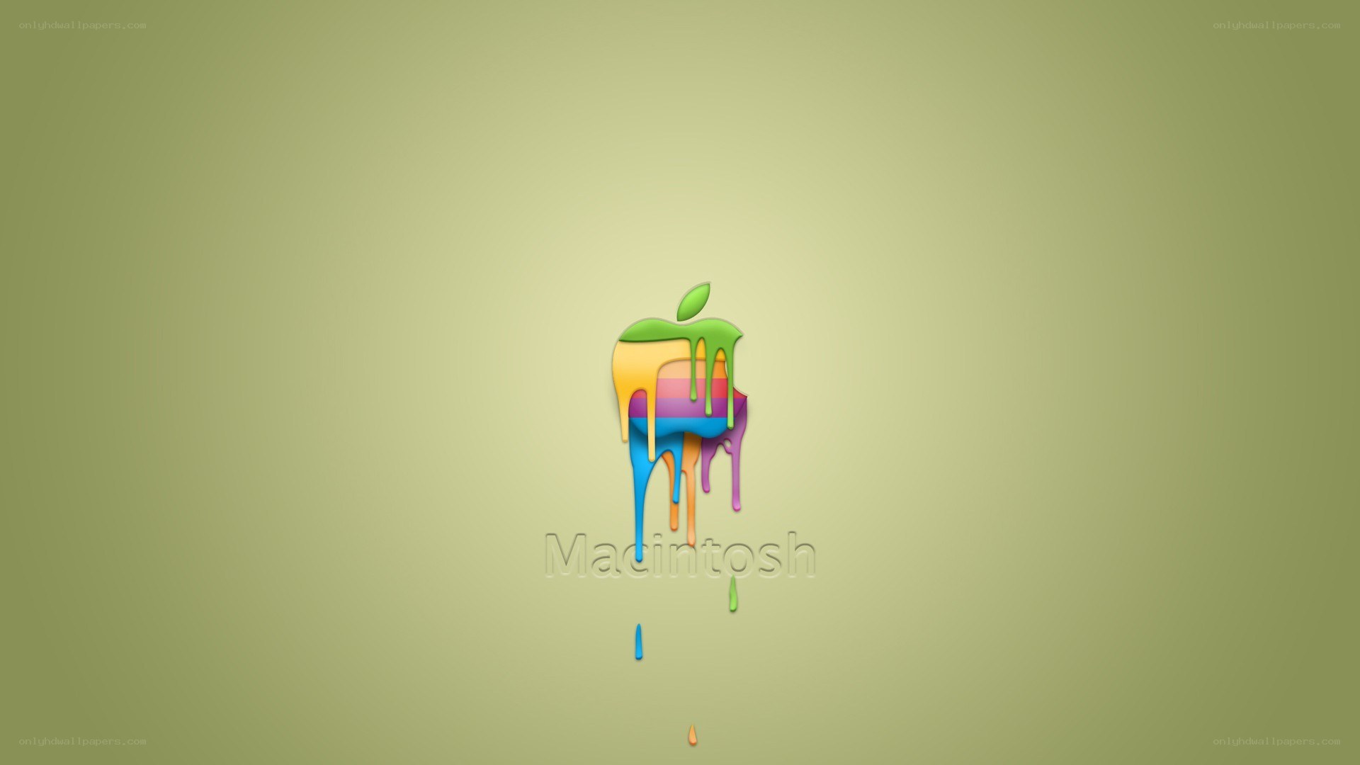 Colorful Apple logo wallpaper