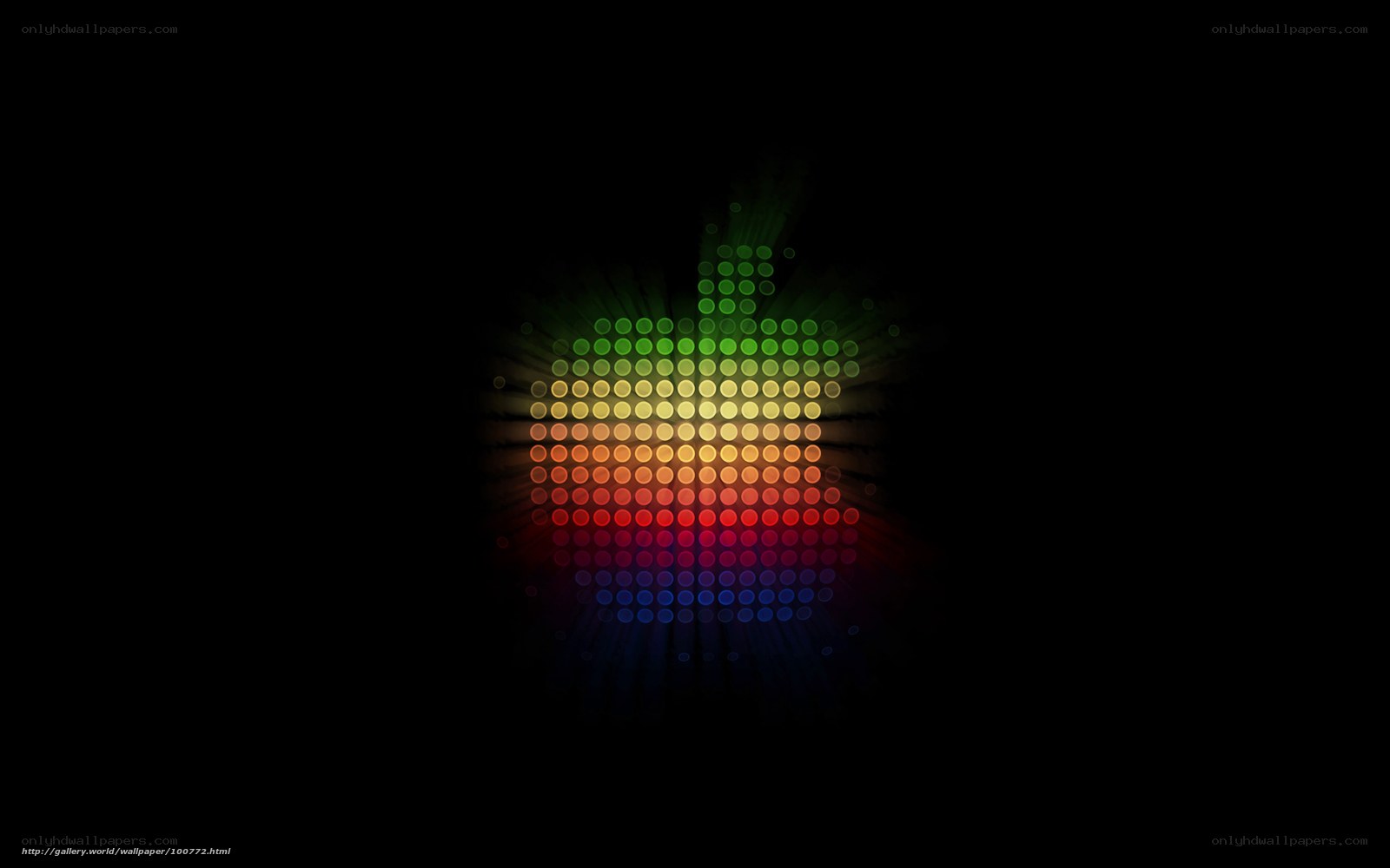 colorful apple logo wallpaper