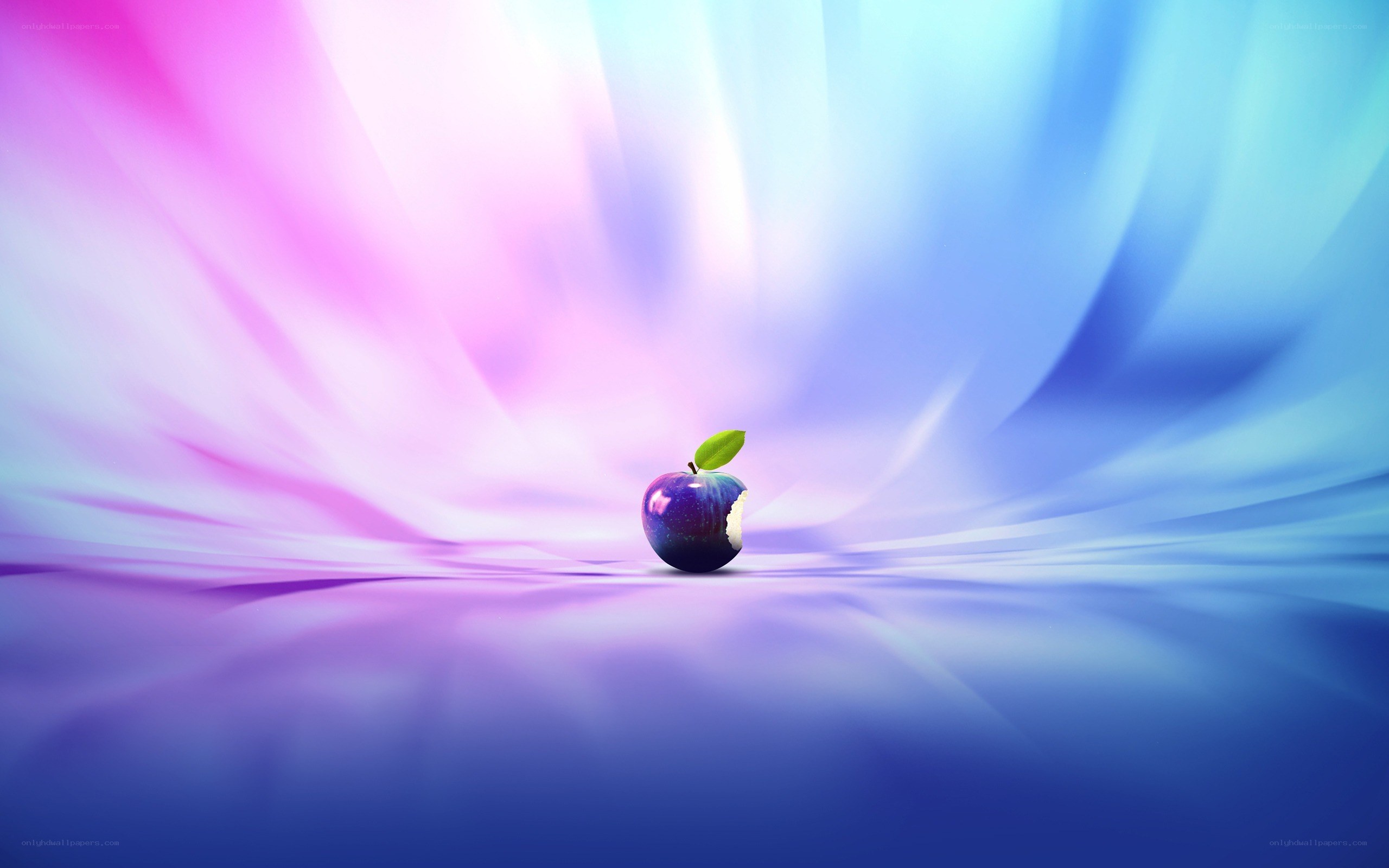 colorful apple on abstract background