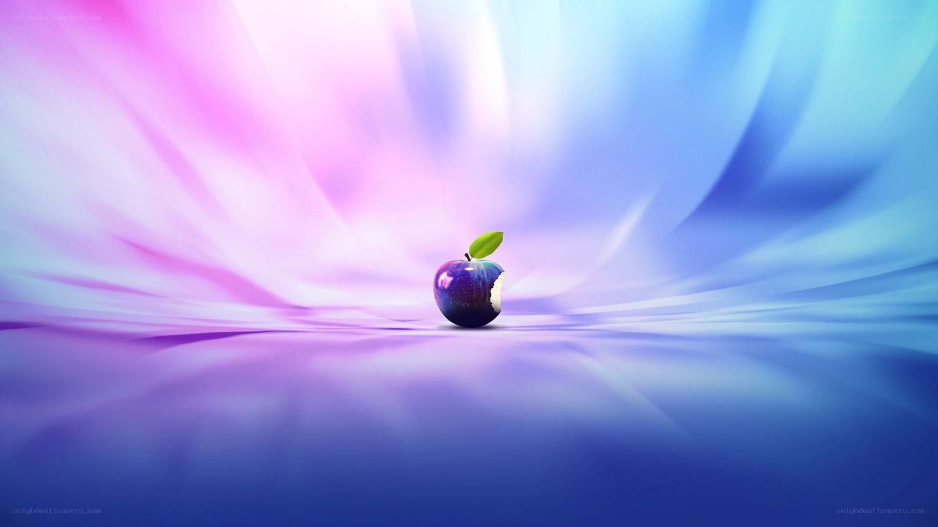 colorful apple on abstract background
