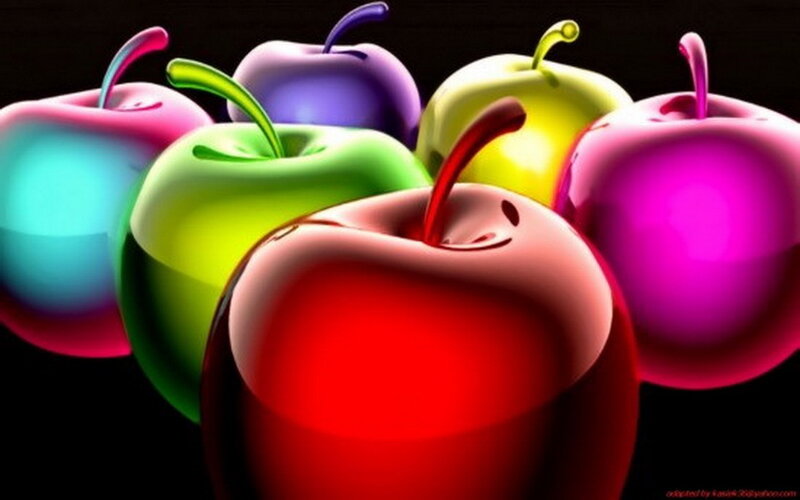 Colorful Apples — Red
