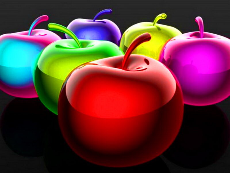 Colorful Apples — Red, Vibrant