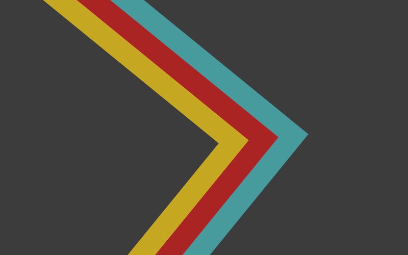 Colorful Arrow Shape