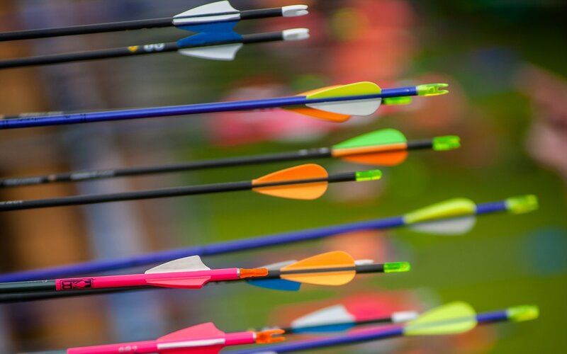 Colorful Arrows in Flight