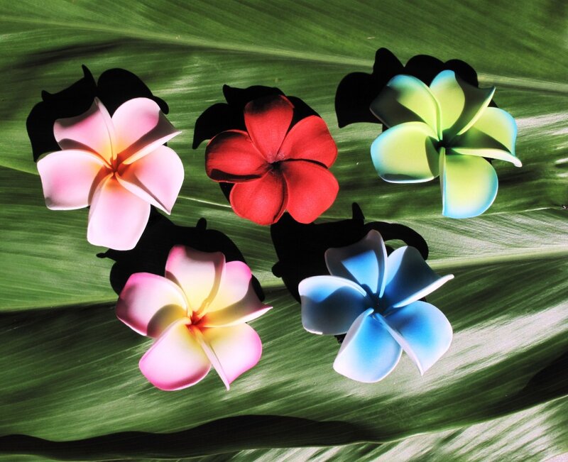 Colorful Artificial Flowers — Green