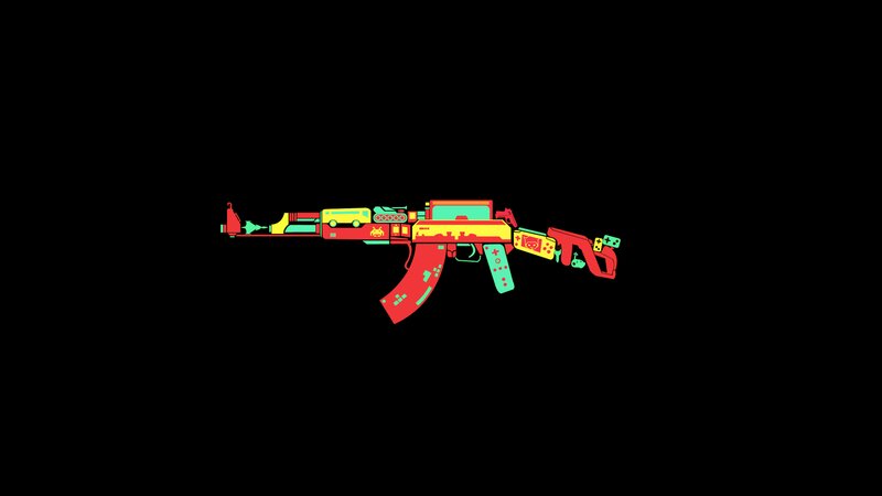 Colorful Assault Rifle