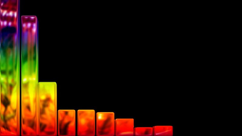 Colorful Audio Bars — Red