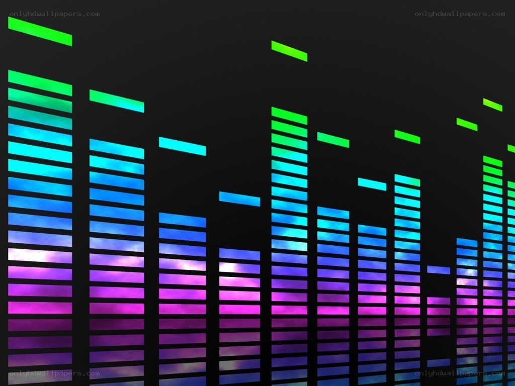 colorful audio equalizer bars