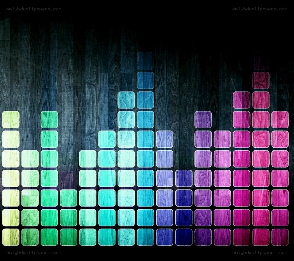 colorful audio equalizer bars