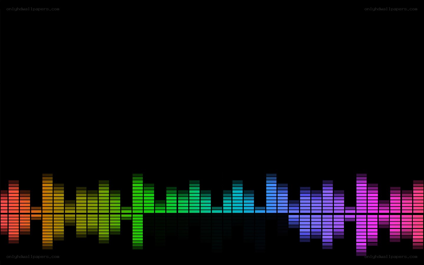 colorful audio equalizer bars
