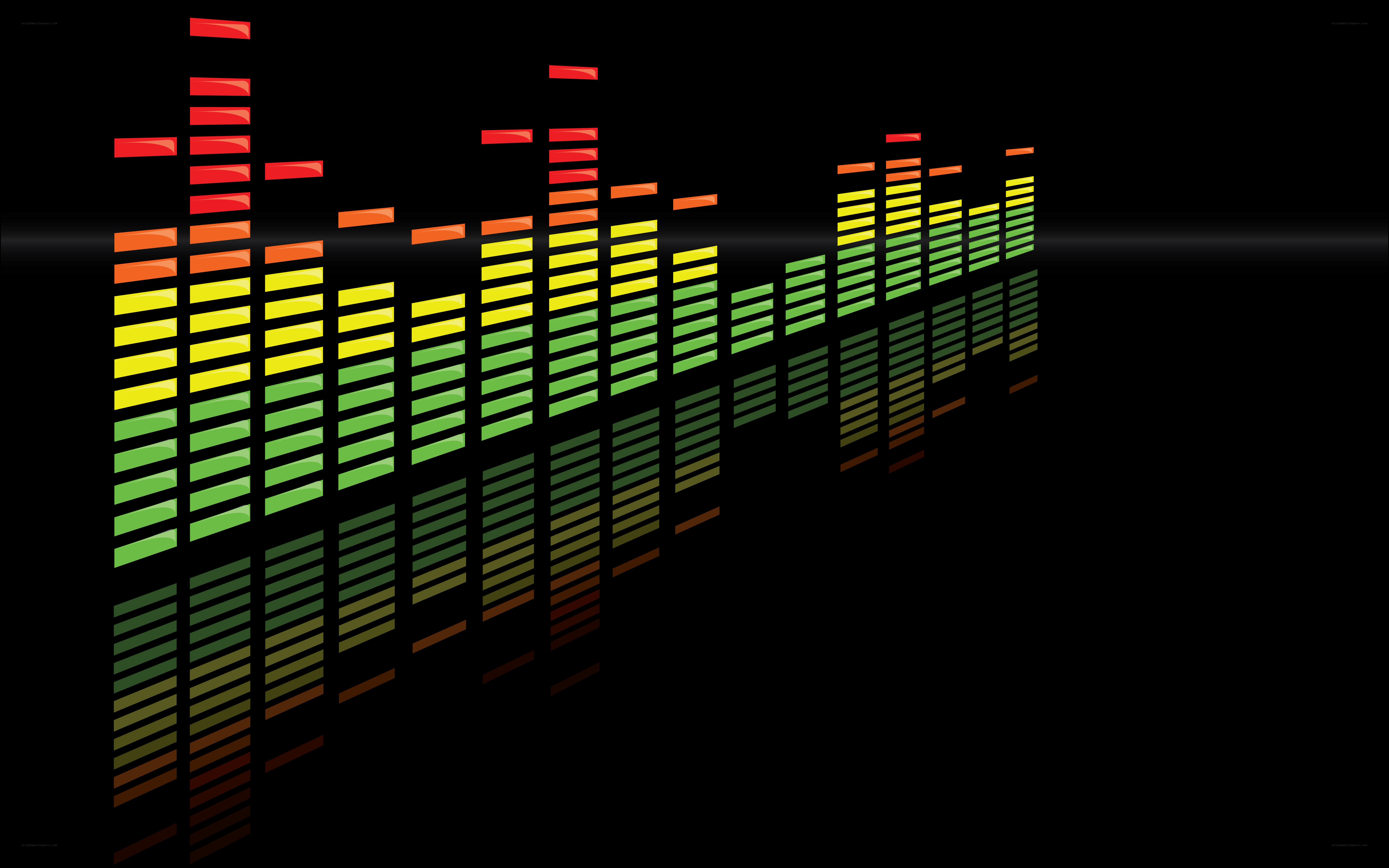 colorful audio equalizer bars