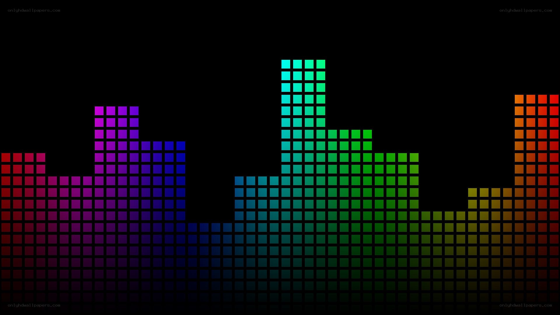colorful audio equalizer bars