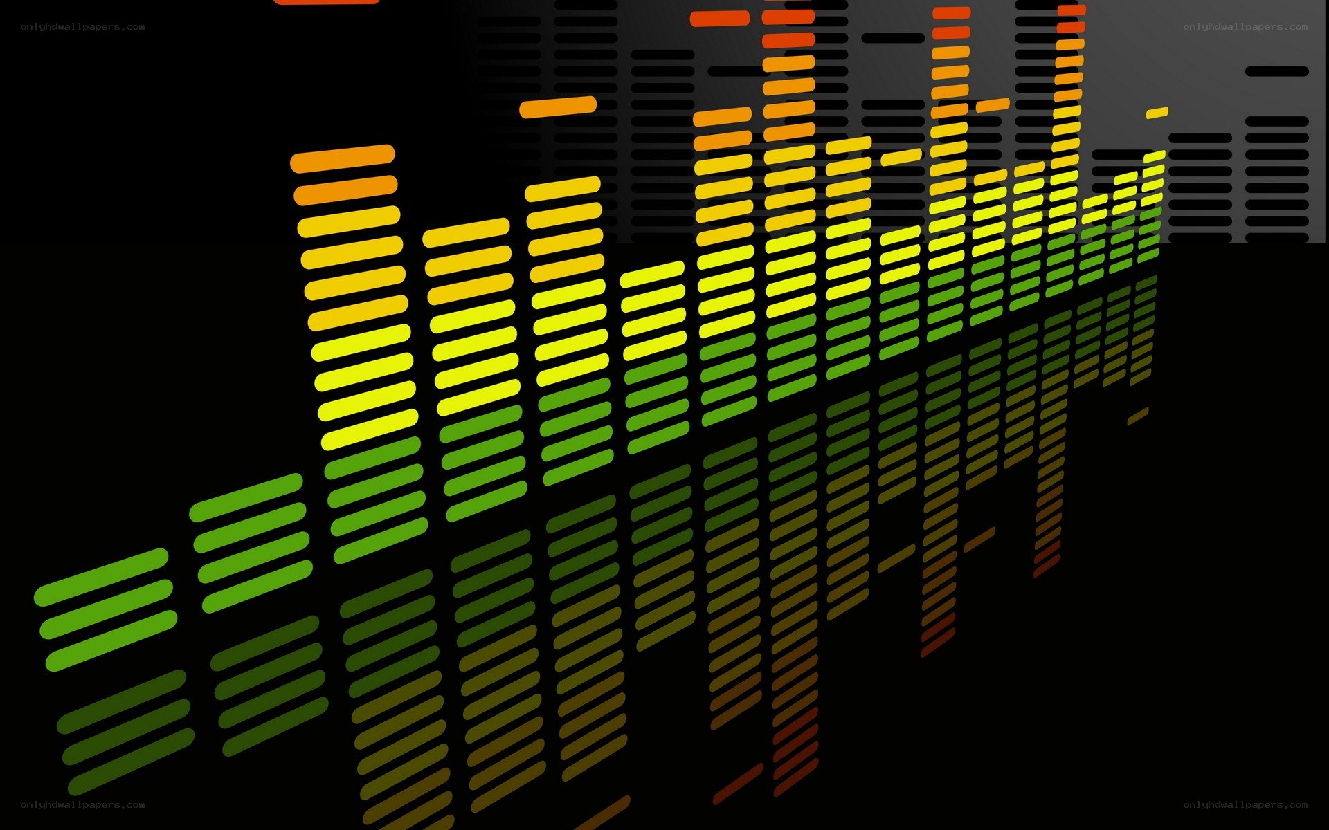 colorful audio equalizer bars