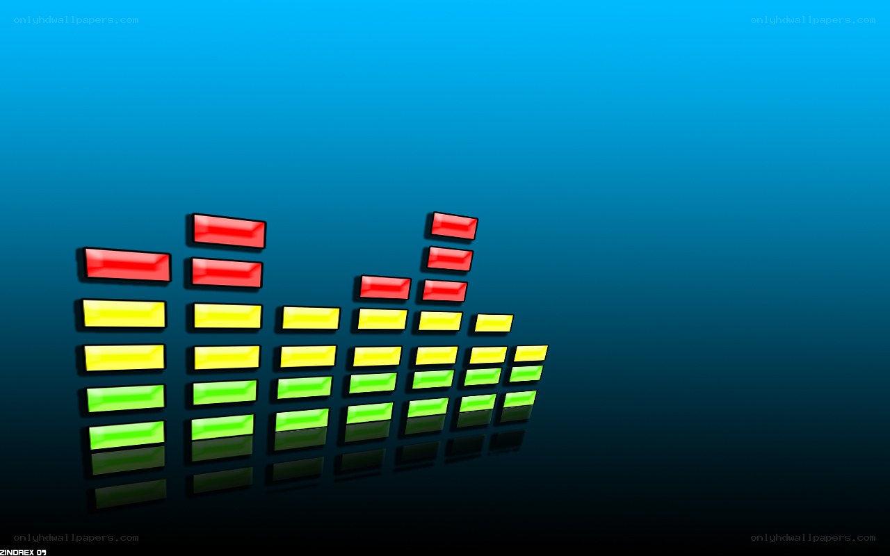 colorful audio equalizer bars