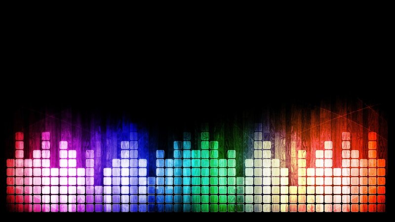 Colorful Audio Equalizer Bars — Purple, Dynamic