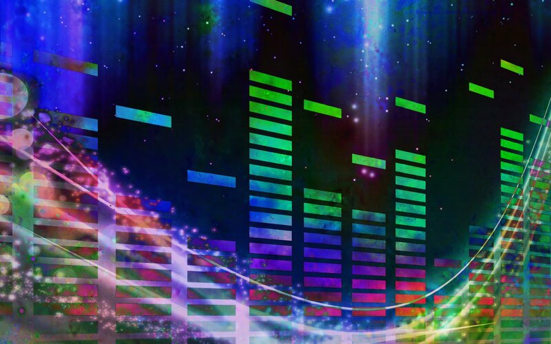 Colorful Audio Equalizer — Blue