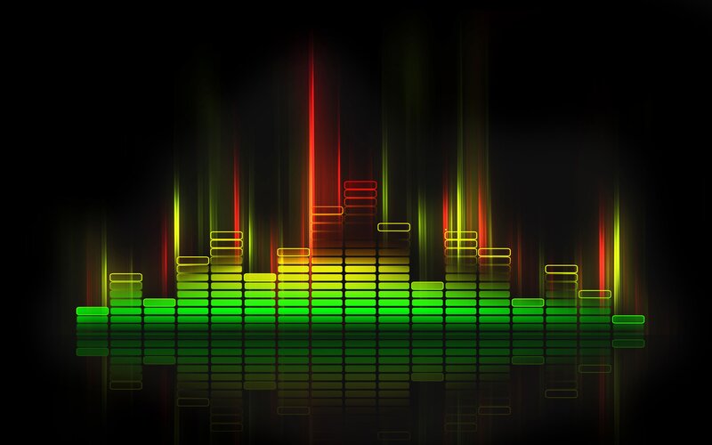 Colorful Audio Equalizer — Green