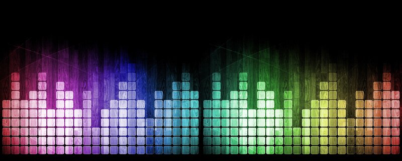 Colorful Audio Equalizer — Purple