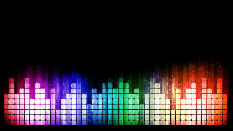 Colorful Audio Equalizer — Red, Vibrant