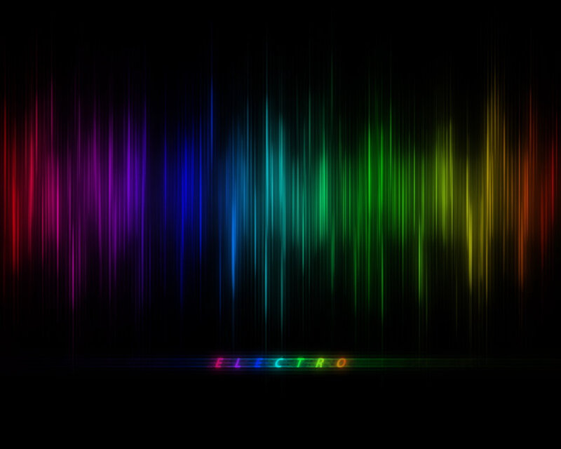 colorful audio spectrum