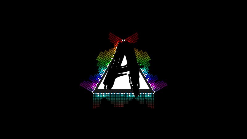 colorful audio visualizer logo