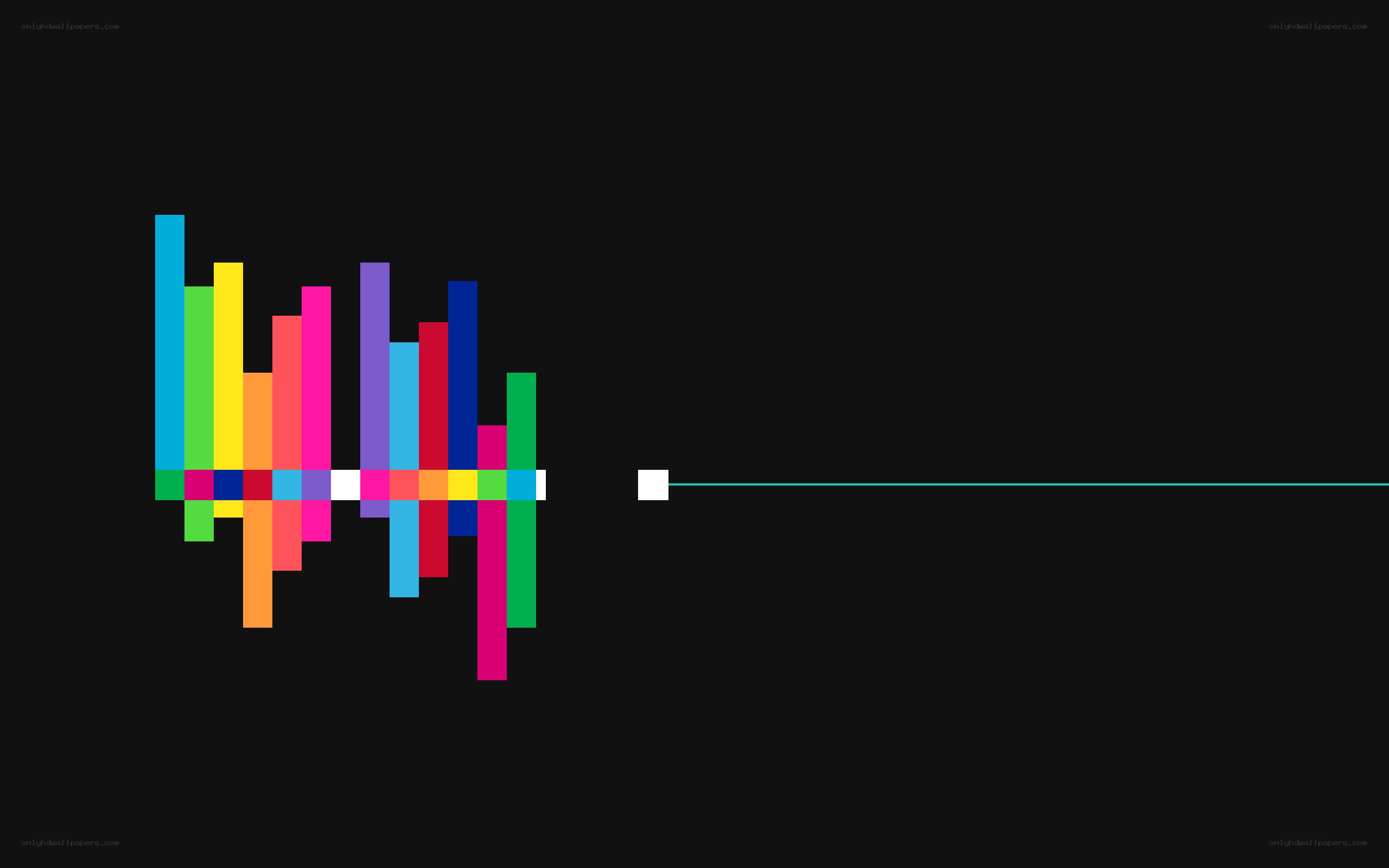 colorful audio waveform visualization