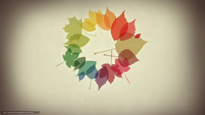 colorful autumn leaf wreath