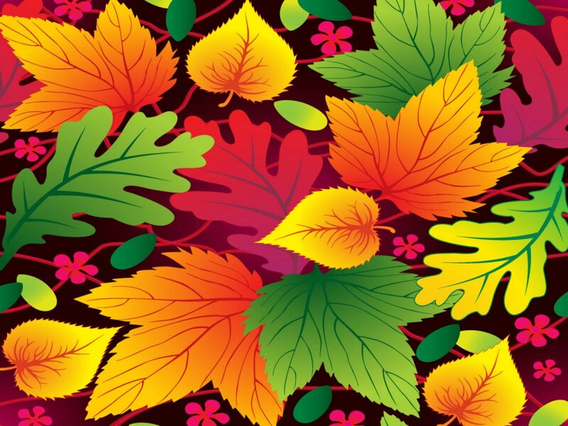 Colorful Autumn Leaves — Green