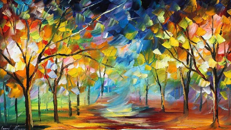 Colorful Autumn Trees — Yellow