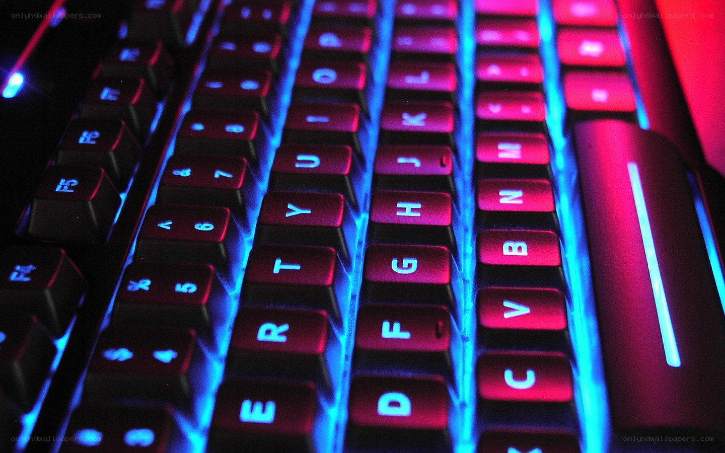colorful backlit keyboard